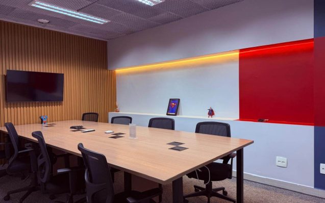 Sala de reunião para 10 pessoas